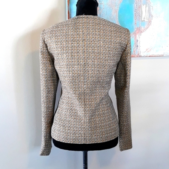 Kasper/ Single Button Front/Tweed Blazer - Picture 12 of 16